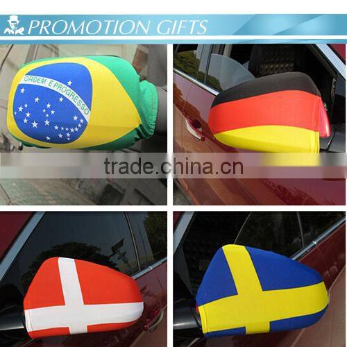 Custom rearview car mirror cover flag