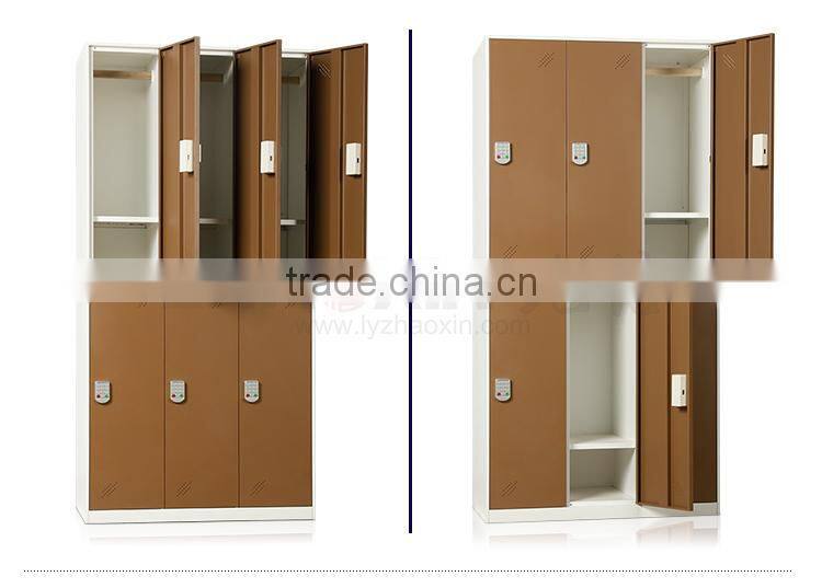 compartment 6-door steel locker digital lock wardrobe locker furniture