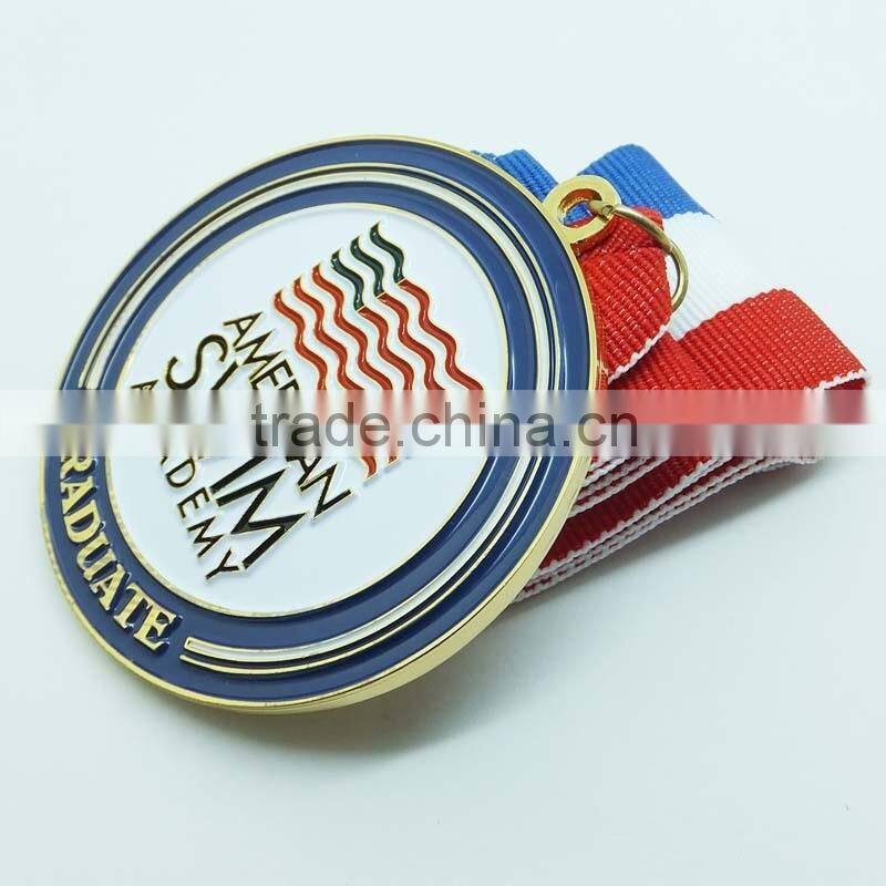 custom metal medal,soft enamel medal,swim sport medal,army coin medal