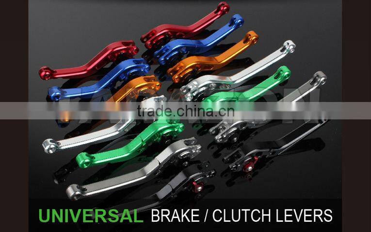 CNC Motorcycle Billet Alloy Aluminum Folded Extendable Road Bike Handlebar Brake Clutch Levers