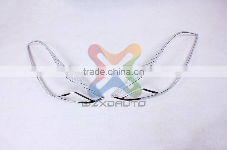 SET CHROME LH RH HEAD LAMP LIGHTS COVER HEAD LAMP COVER FOR CHEVROLET MALIBU 2013-2014