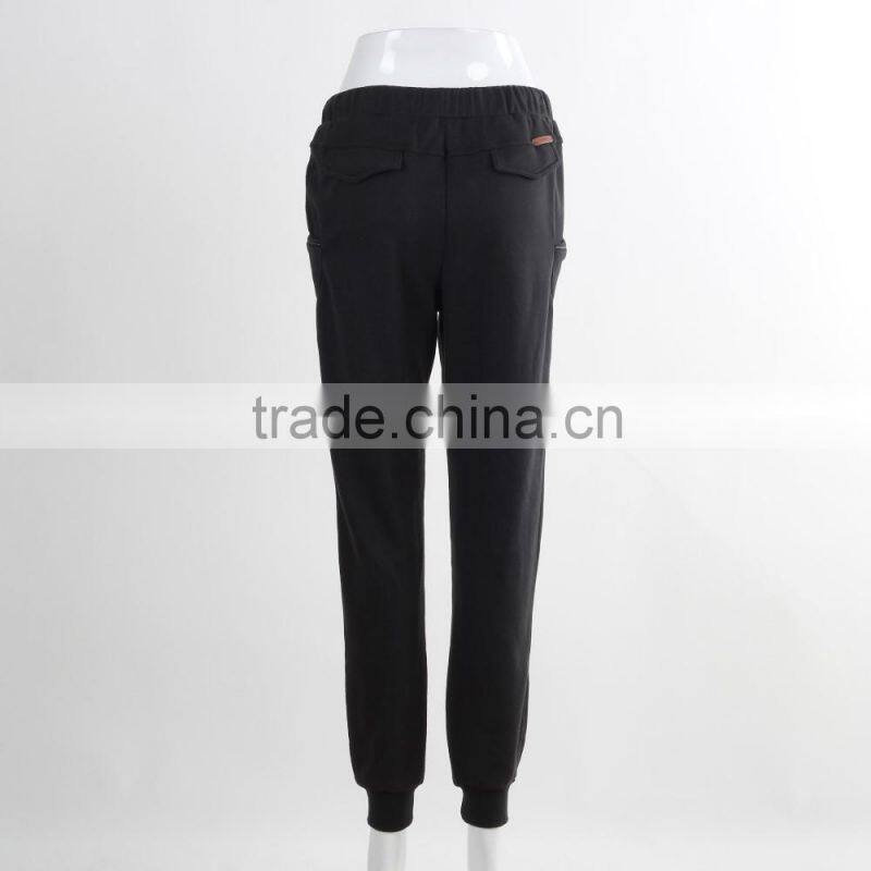 Wholesale jogging Track Pants 2016 Latest Mens Plain Black Jogger Pants