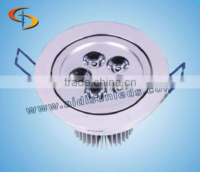New populer round white 5w dimmable led downlight 220v