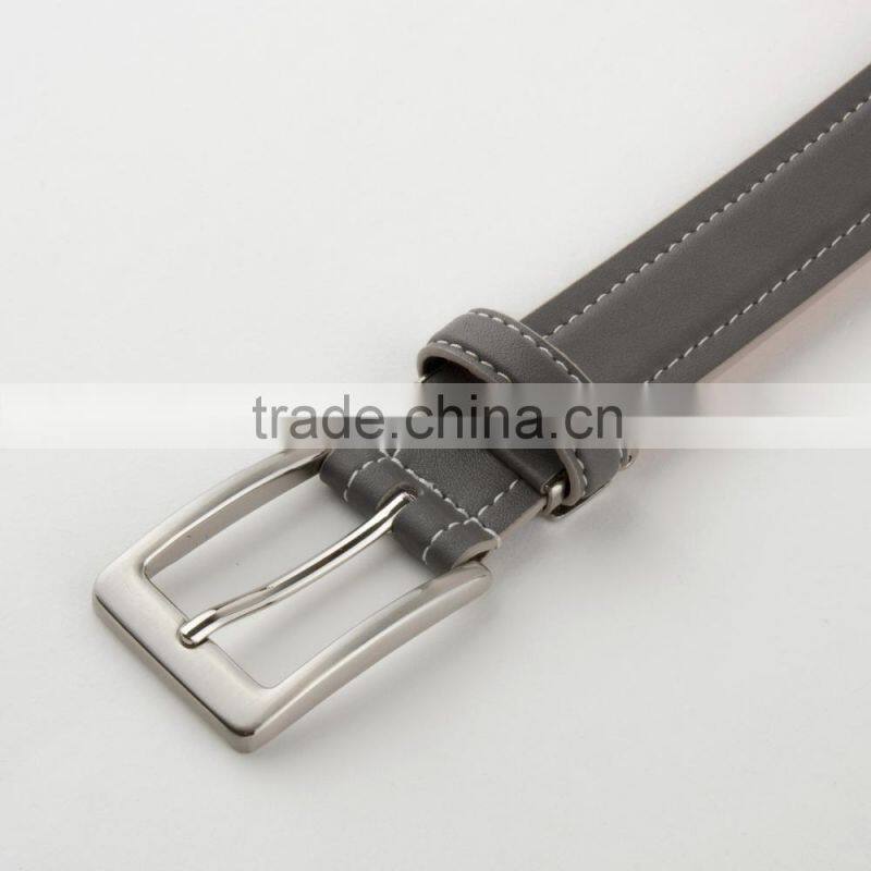 Various design men genuine leather belts with plastic belt buckles