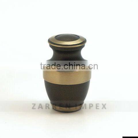Multi Color engraved 3" Keepsakes Urn Brass