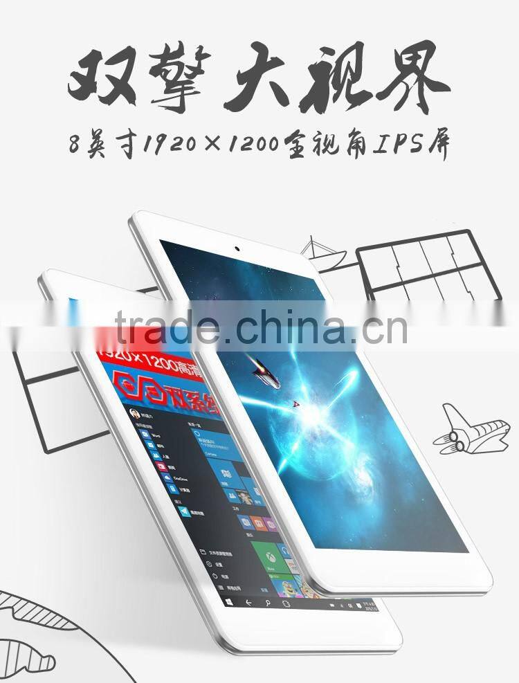 8inch 1920*1200 Retina IPS screen Windows10 Android 5.1 Tablet pc CUBE iWork8 Air Intel Atom X5 Z8300