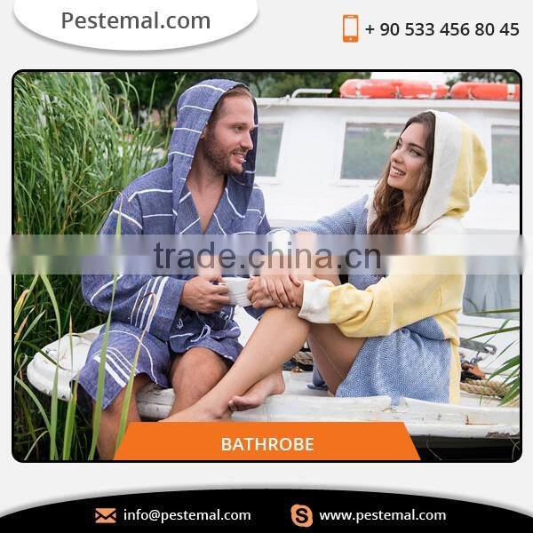 Low Weight Standard Quality Women Bathrobe With Custom Logo and Labels