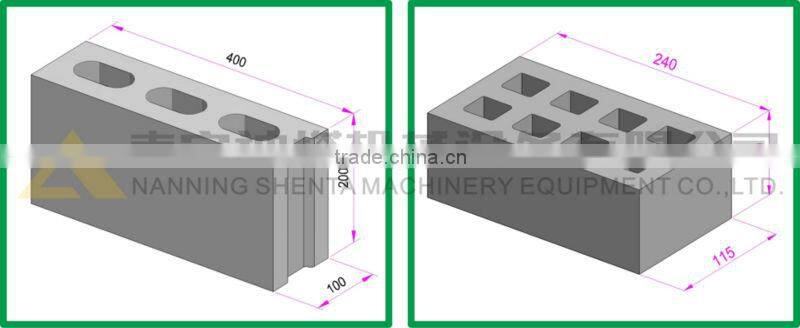 new China technology export QTJ4-40 concrete brick cement block making machine