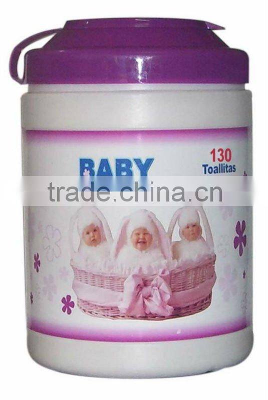 large tube canister packed cheap baby wipes