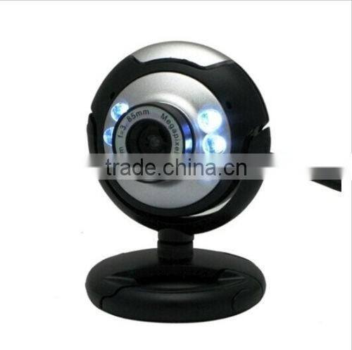 2016 new wholesale USB 2.0 6 LED PC HD 10x Digital Zoom Webcam Laptop Camera