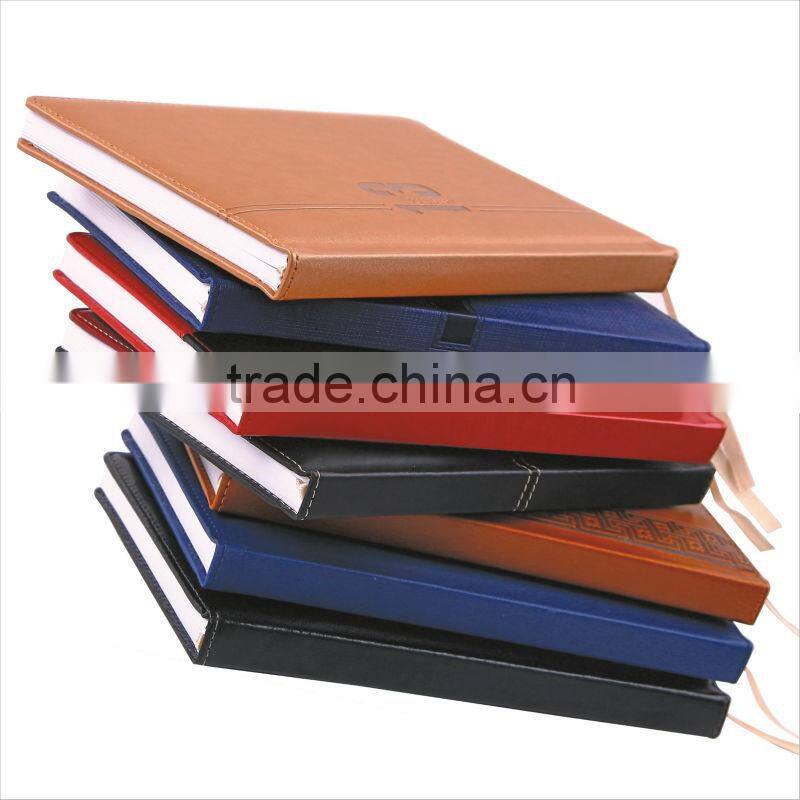 Good Quality 33*25cm with Calculator Black/Brown Color PVC Agenda/Note Book.