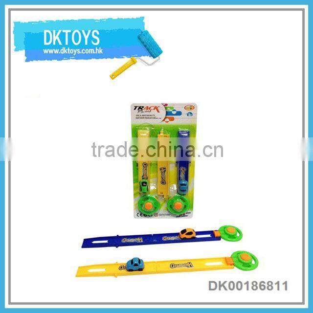 Premium Gift Racing Toy With Track Pop Up Car Launch Car Toy
