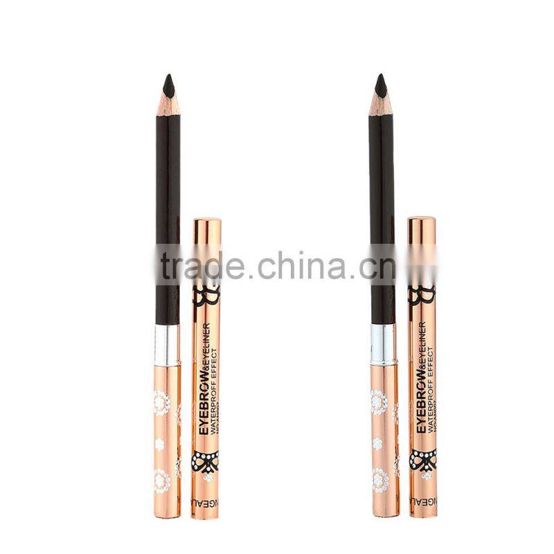 Easy to Color Eyebrow Pencil Cosmetic Waterproof Makeup Tool With Brush