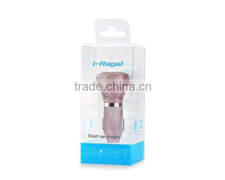 High Quality Safety hammer Car Charger Micro Auto Universal Dual USB For iPad iPhone 5V 3.1A Mini Adapter car charger