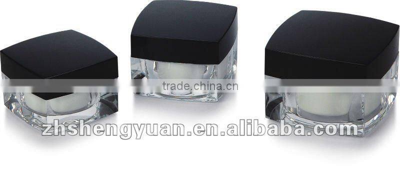 Acrylic jar for cosmetic package