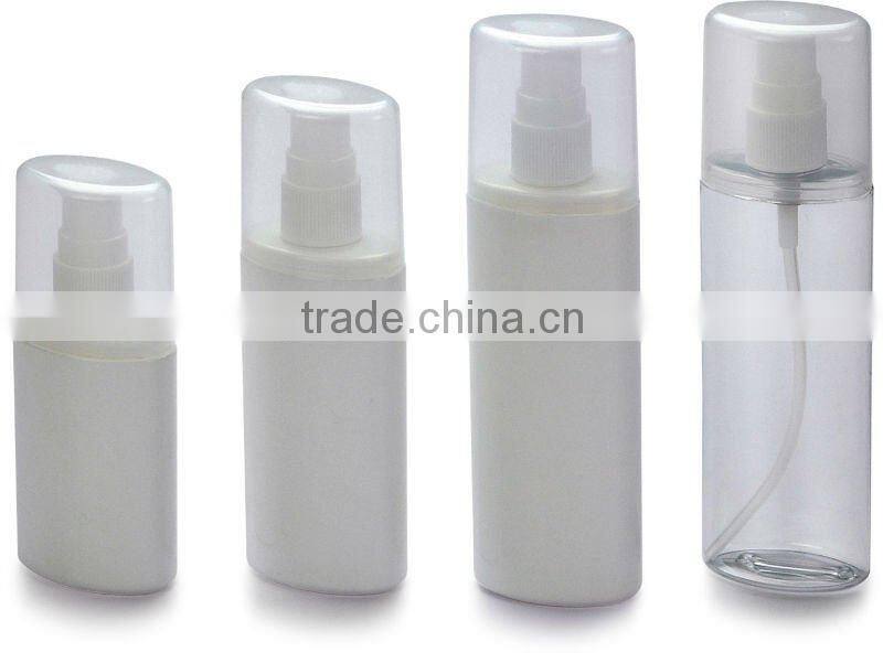 plastic lotion bottle with oval shape