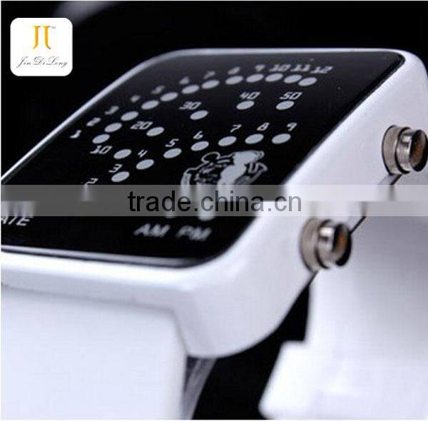 Durable cool Anime shape of Fan LED watch kids superman watch