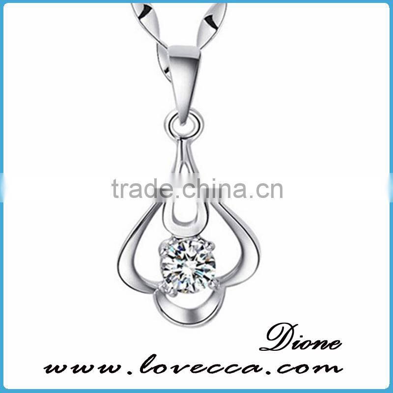 New arrival antique fashion love gift jewelry crystal 925 silver pendant for sale