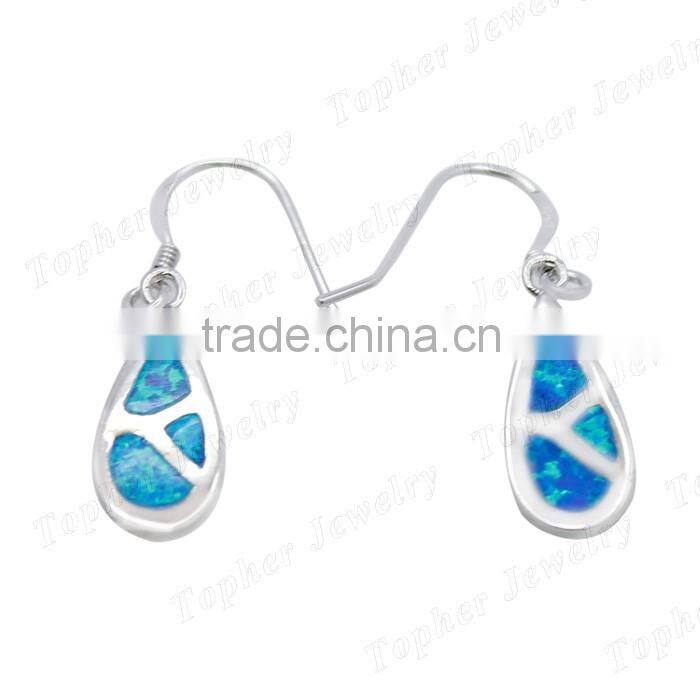 wholesale 925 sterling silver hook earrings opal earrings new design 2016