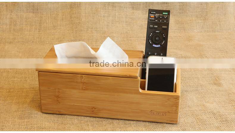 Totally Bamboo Multi-function Napkin/Tissue and Sundries Storage Box