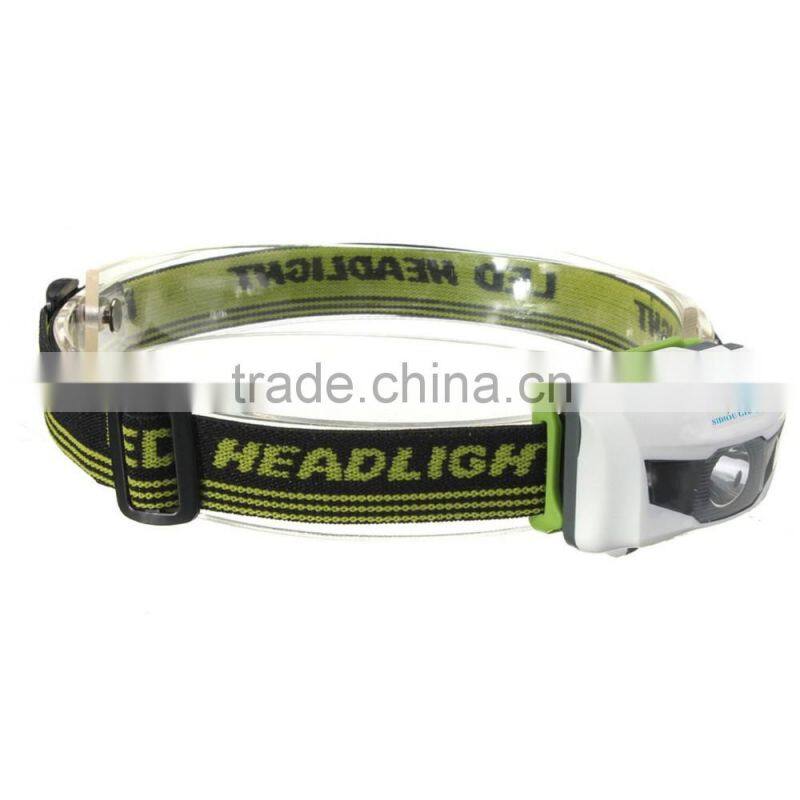 Mini 4 Mode Waterproof 200 Lumen R3 2 LED Flashlight Super Bright Headlight Headlamp Torch Lanterna with Headband