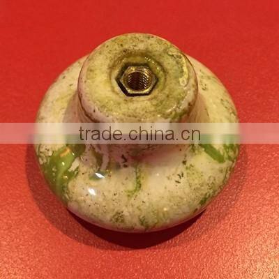 Rural Style Round Ceramic Furniture Knob for Cabinet and drawer