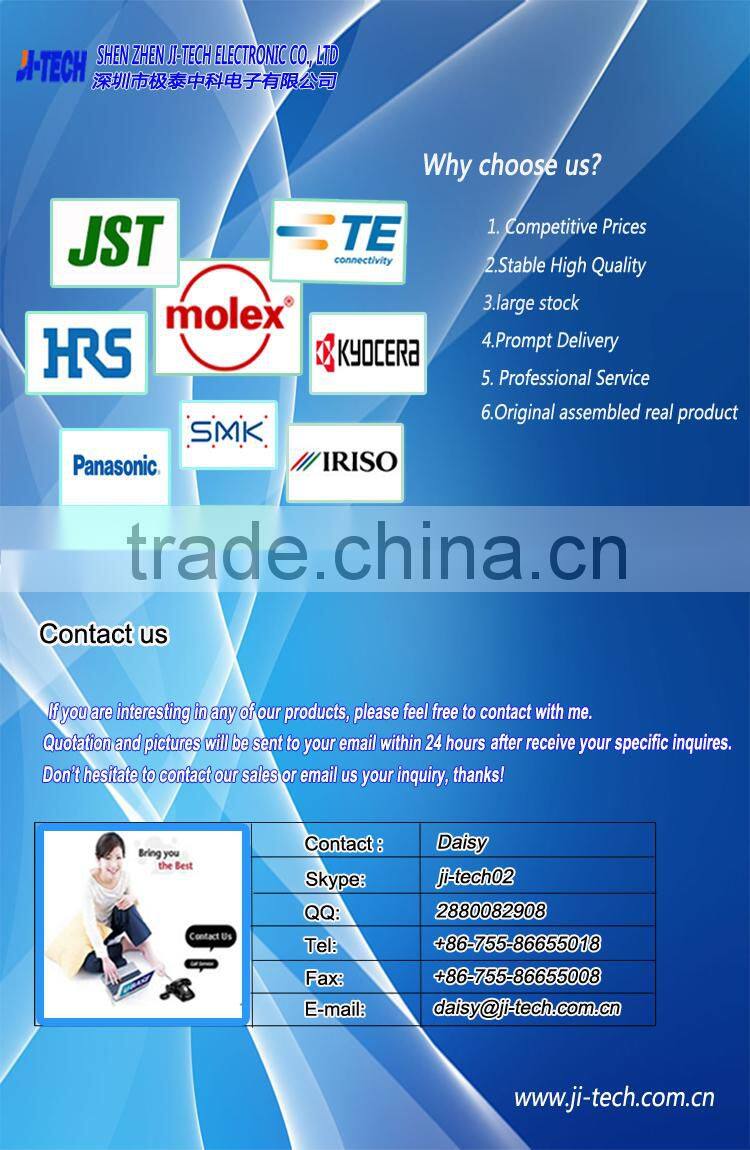 2.54mm pitch PCB wire to board connector TE 5P MAT100 HDR ASSY SQ connector 640457-5 right angle header 5 pin through hole