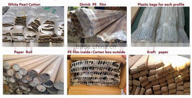 Rail Aluminum Profiles with Super Quality and OEM Service