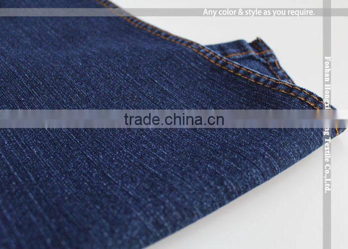 NO.480 Cheap price dark blue jean denim fabric stock lot