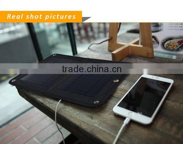 2500mah Solar bag folding solar panel emergency charger for mobile phone