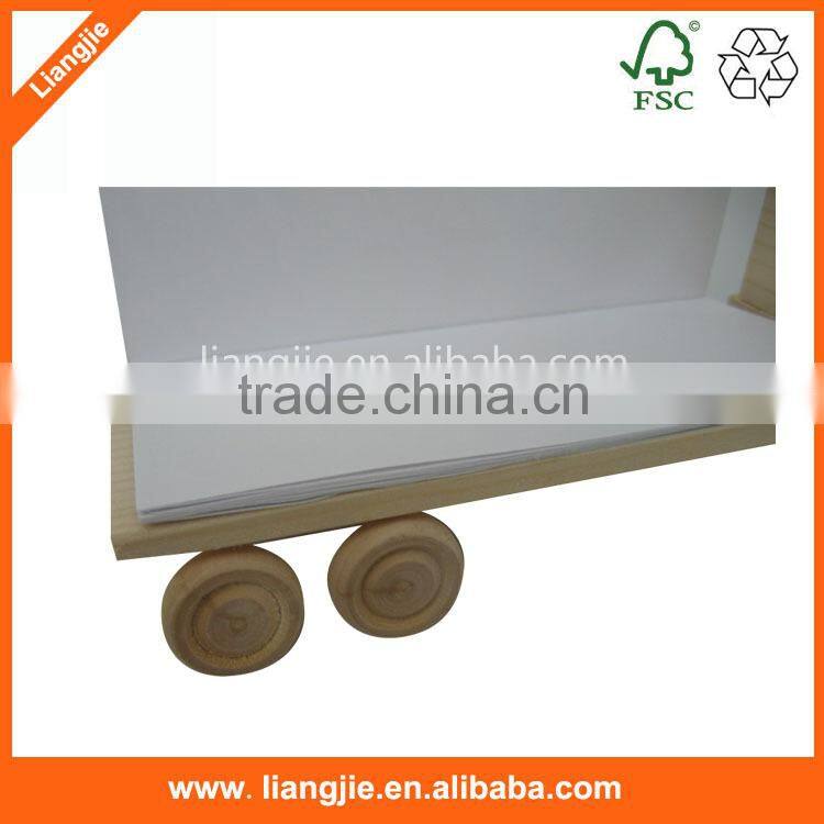 car shape wooden pallet memo cube,custom shape paper cube,container shape note cube