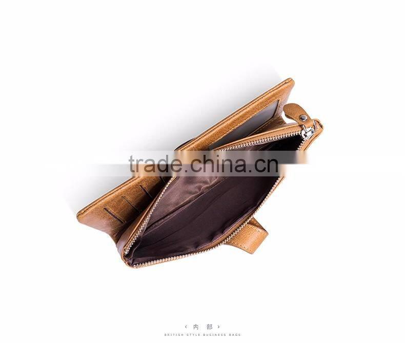 vintage classy men leather hand bag pocket purse designer brand