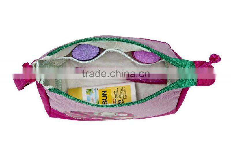 Mini Wash/Toiletry Travel Bag for Girls--Pink Handbag