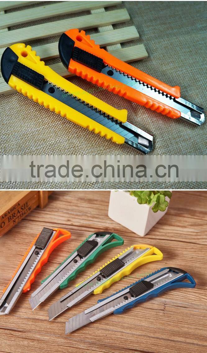 Free sample Plastic Box Cutter Safety Knife Office,Portable Mental Art Knife factory,Utility cutter safety knife Tool for office