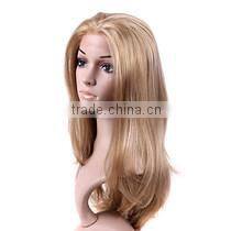 2014 high quality long blonde lace front kinky wig