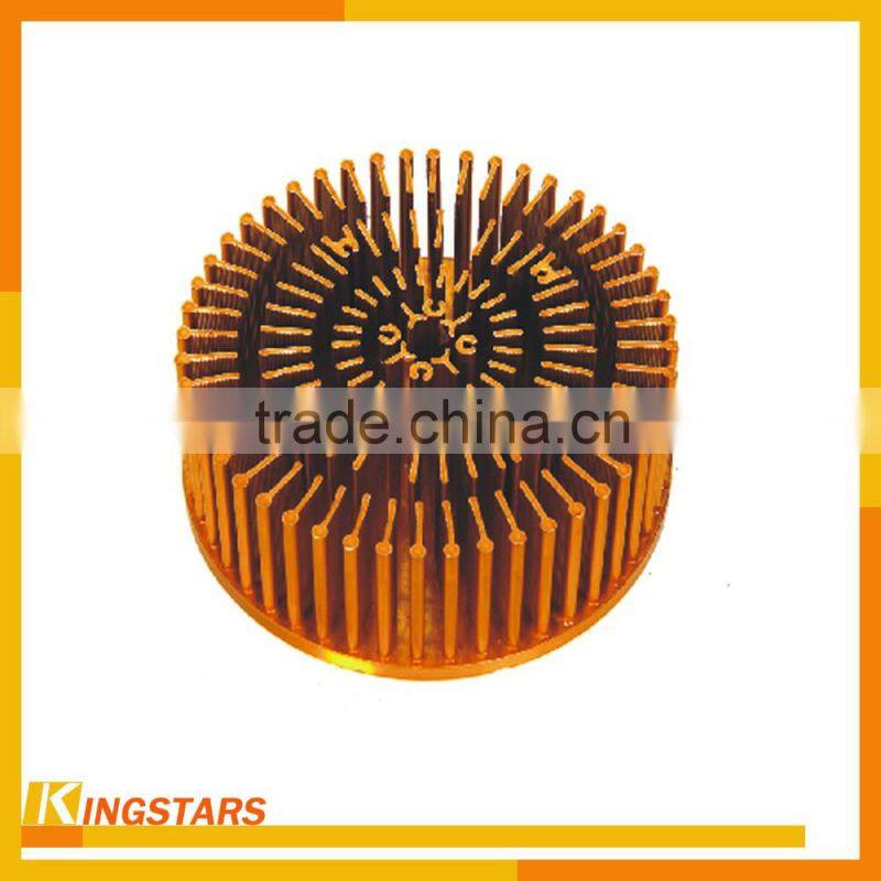 Cold forging aluminum heat sinks for LED bulb lights