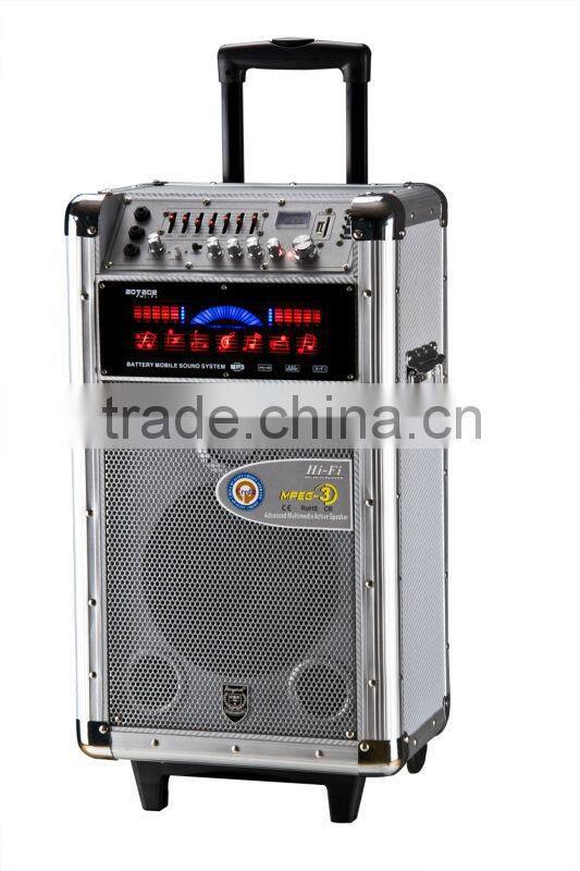 wireless speaker with USB/SD/MMC/WIRELESS MIC SA-618