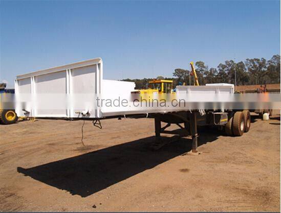 2 axle flatbed interlink / tandem flatbed semi trailer for sale