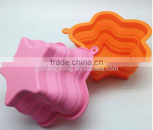 star shape bowl fruit bowl collapsible silicone bowl