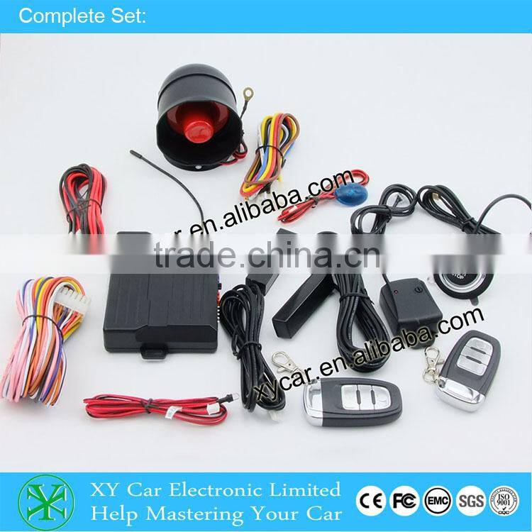 Remote Control Start Anti-theft Car Alarm With Push Button ,Car Alarm System XY-906