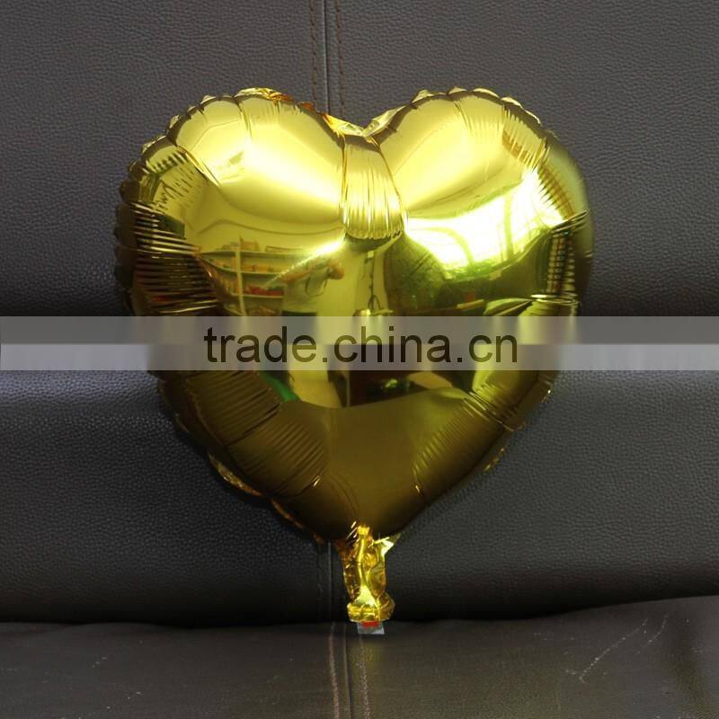 Lovely shine colorful heart balloon, 18inches helium foil balloon, party/wedding/birthday heart balloon