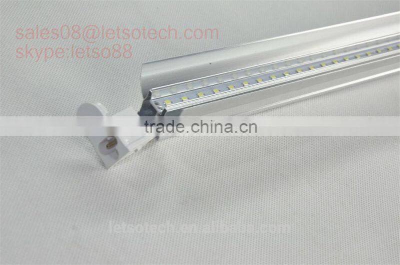 2016 good price 9w 18w 24w 36w 48w led tube light t5 1000lm 600mm 1200mm 1500mm 4ft double sided led tube with milky cover