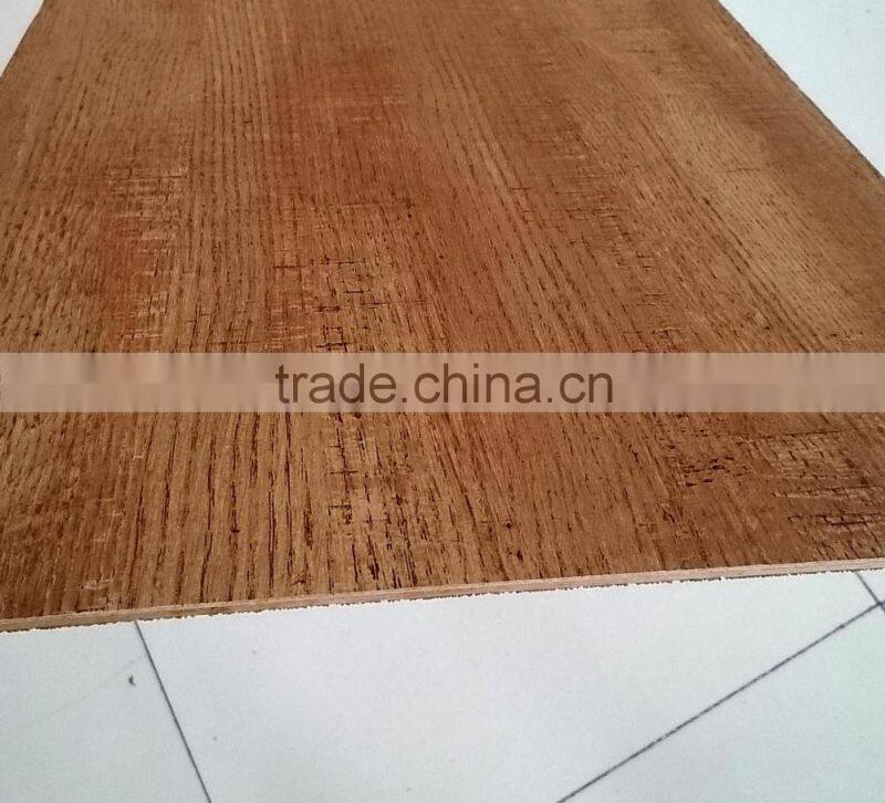 4x8 wood grain paper faced plywood for wall decoaration