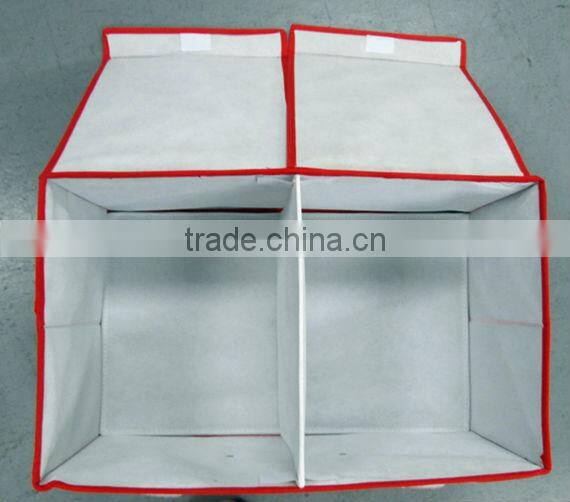 multipurpose high quality non woven foldable storage box red flower print