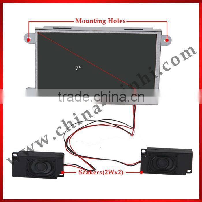 7 inch indoor shelf edge open frame lcd monitor usb video Auto play12v media player for advertising