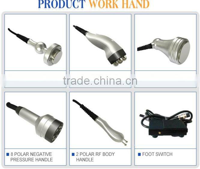 Multipolar RF Handles with Vacuum RF for Face Lifting and Fat Reduction Equipment