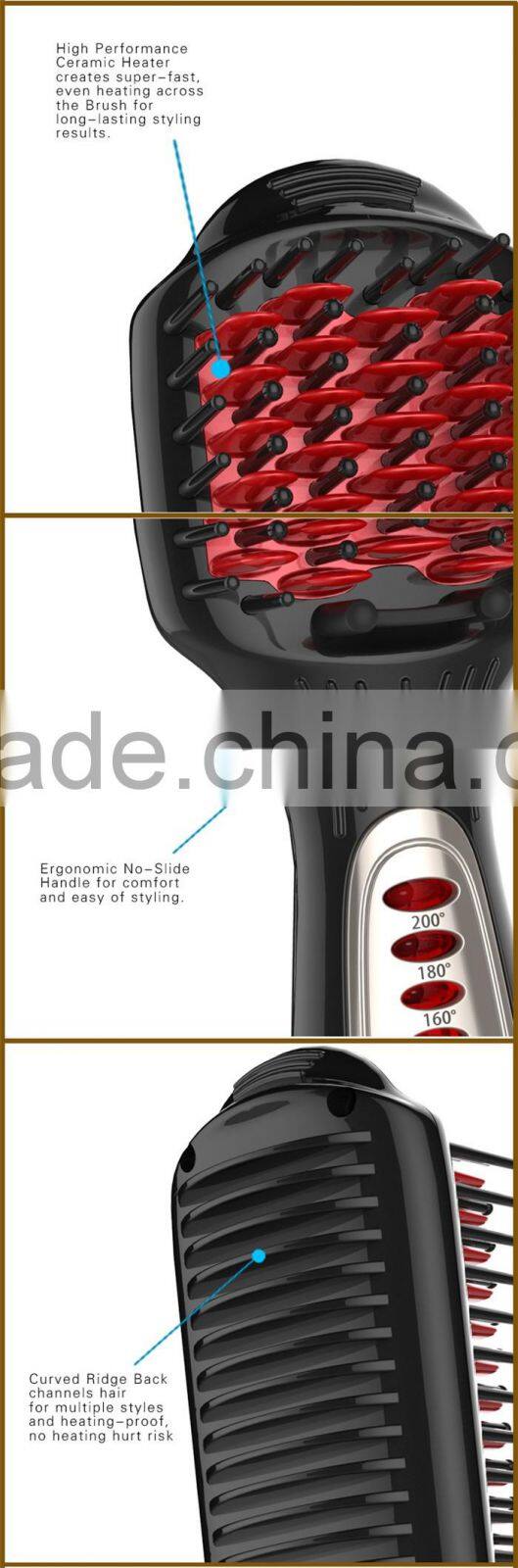 HZ-500 professional hair straightener comb with Aluminum and ceramic spraying