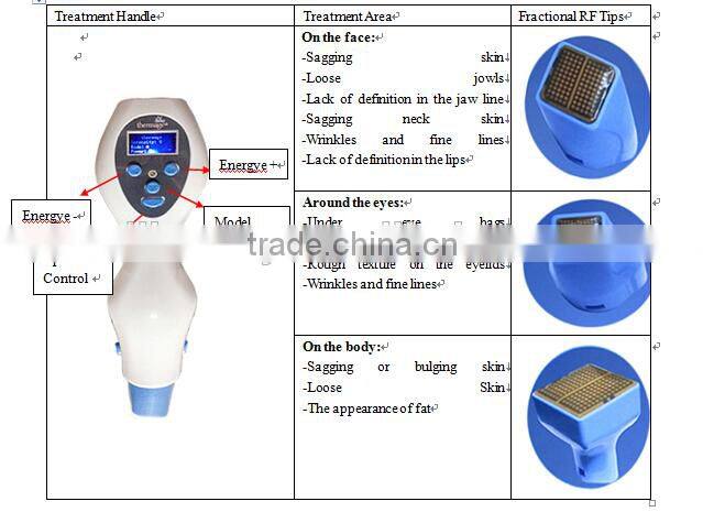 vertical fractional rf skin rejuvenation beauty machine