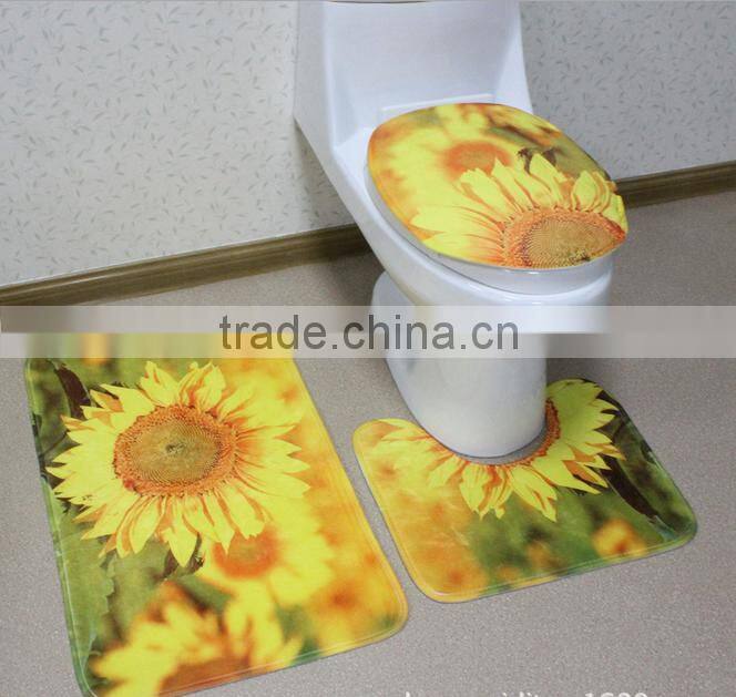 Cheap polyester microfiber absorbent bathmat bathroom rug with anti slip backing