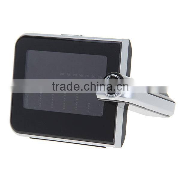 digital LCD weather projection alarm clock with colorful backlight